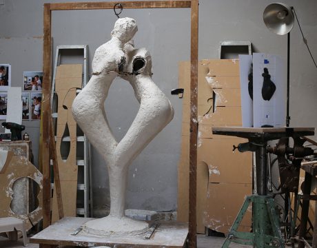 Figur im Rohzustand ohne die Schablonen