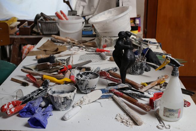 Arbeitstisch von Gerhard Brandes 