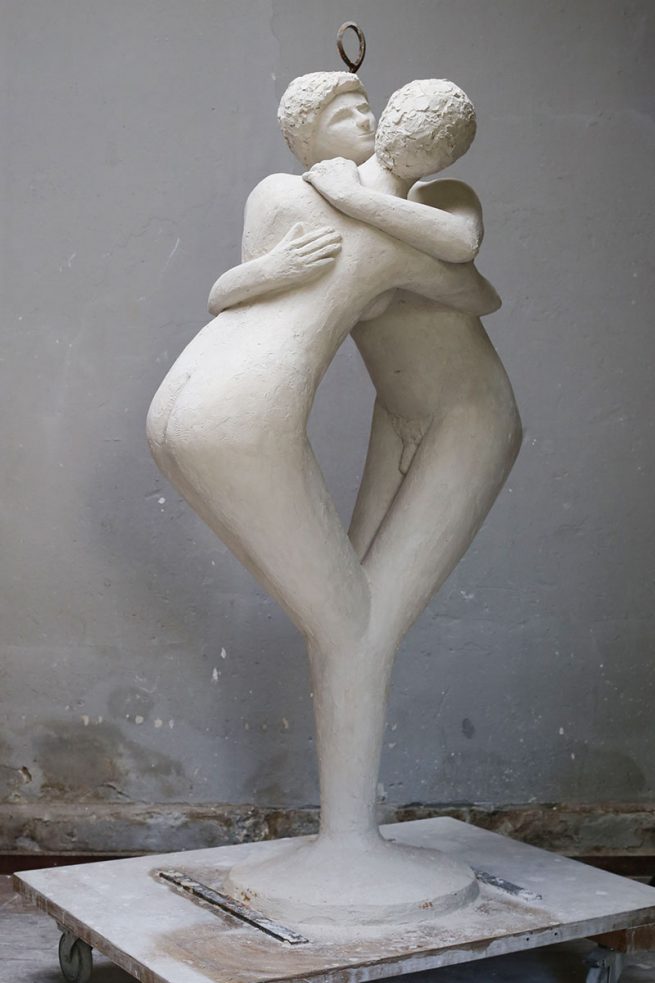 Skulptur fast fertig