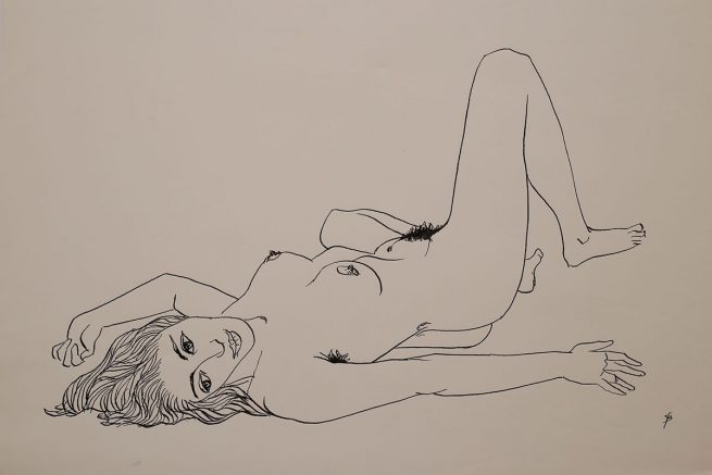 liegender Akt von Gerhard Brandes