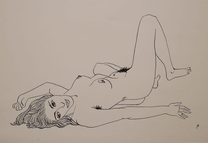 liegender Akt von Gerhard Brandes