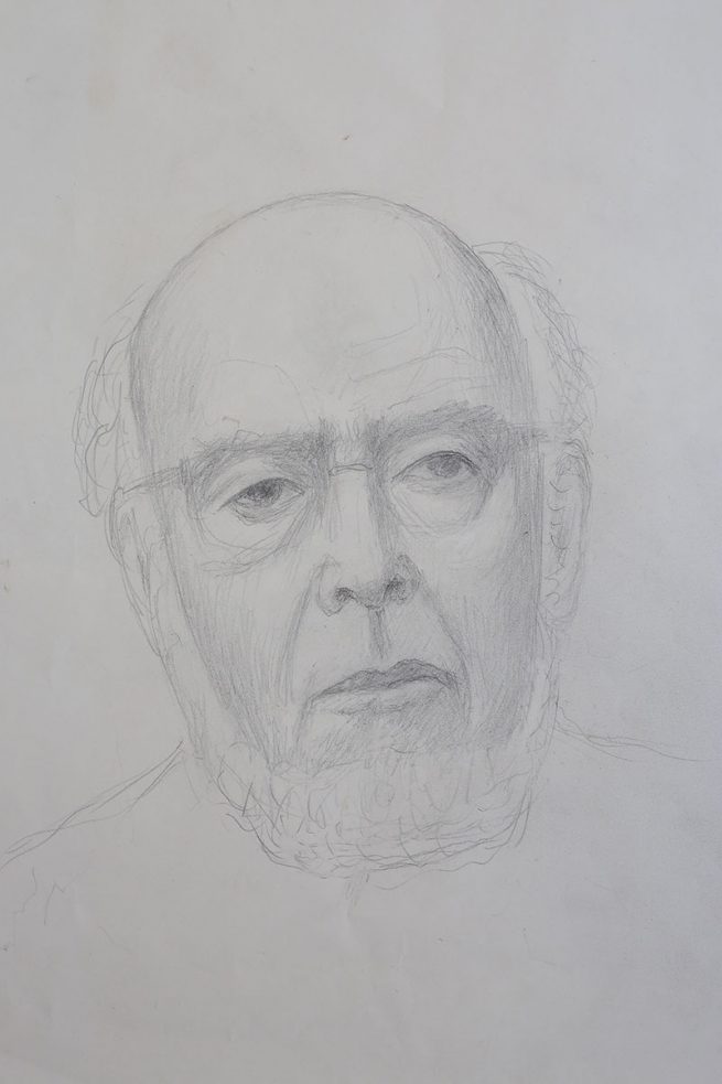 Selbstporträt von Bildhauer Gerhard Brandes 